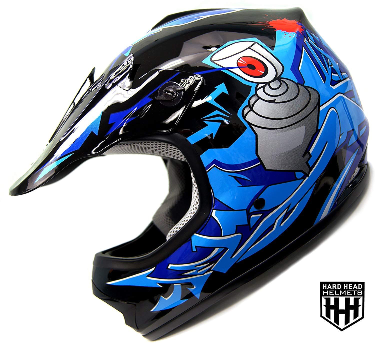 dot youth motorcycle helmets HHH DOT Youth & Kids Helmet for Dirtbike ATV Motocross MX Offroad Moto – baytonrougepowersports